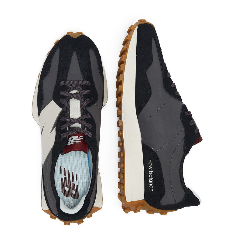 New Balance 327 Womens Black / White Trainers