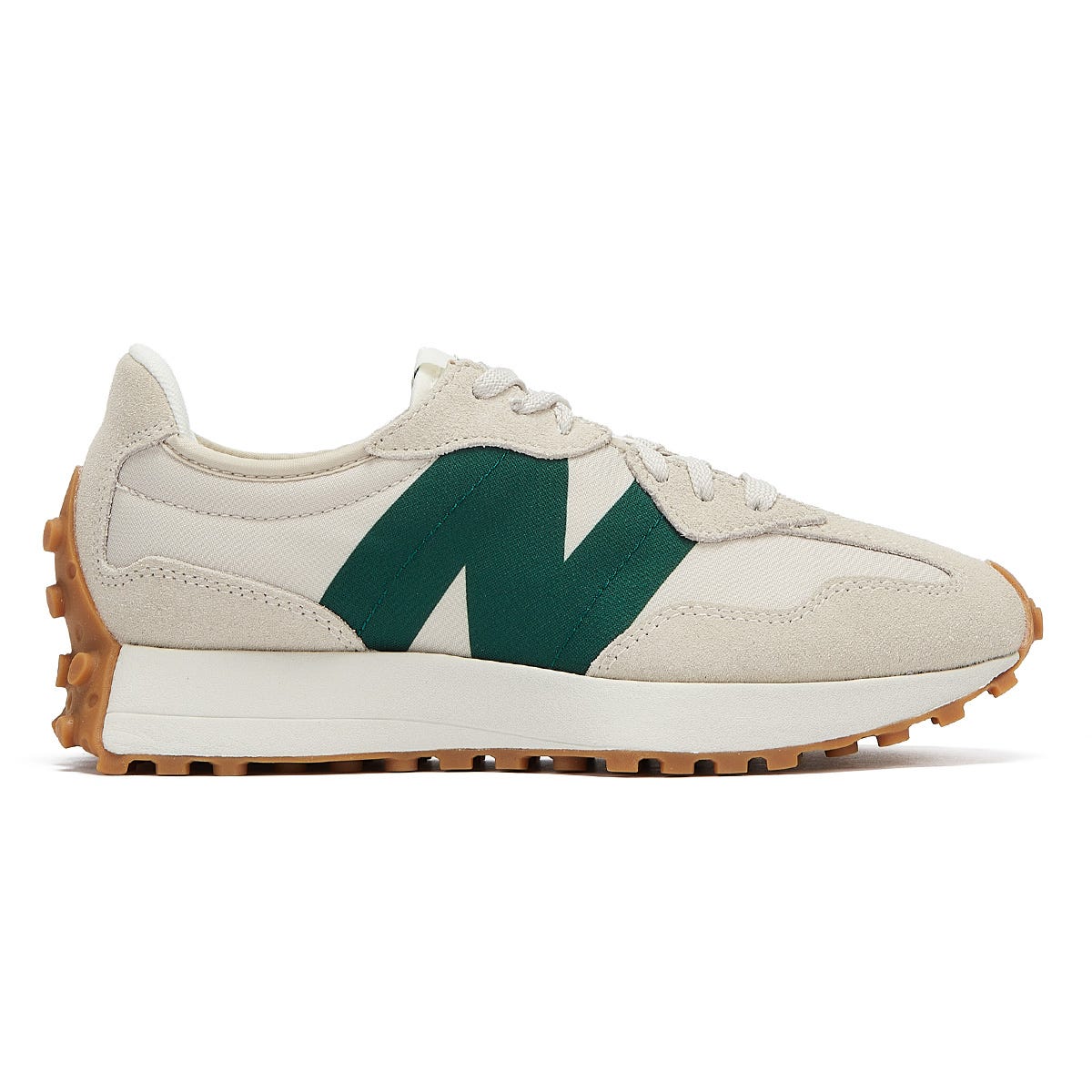 New Balance 327 Mens Grey / Green Trainers