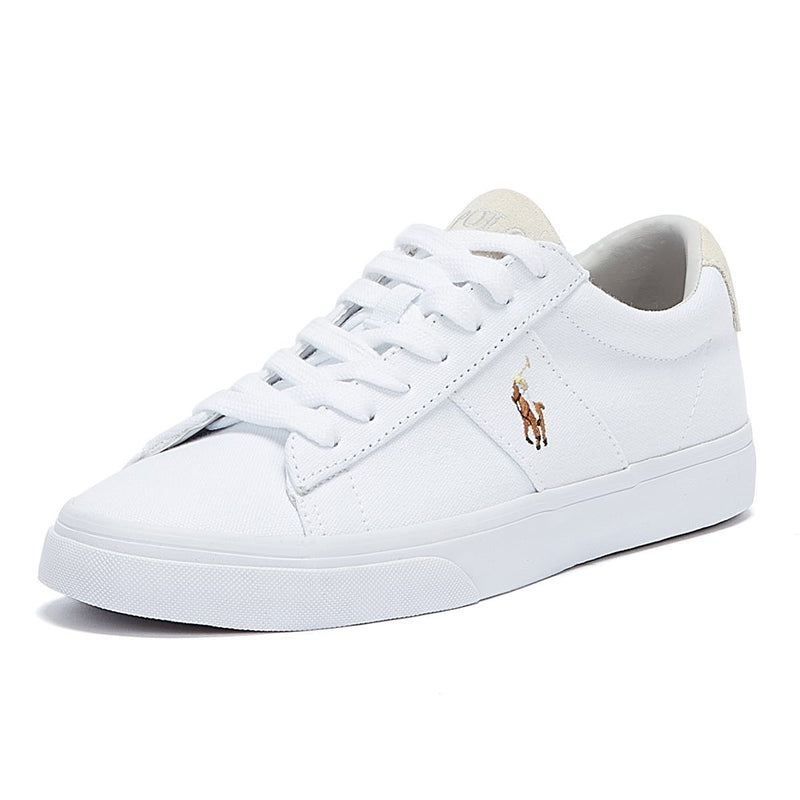 Ralph Lauren Sayer Canvas White Trainers