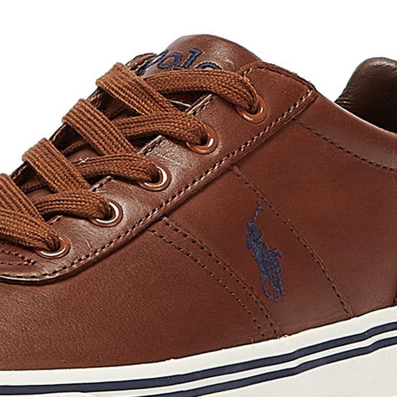 Ralph Lauren Hanford Baskets en cuir marron clair pour homme