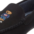 Ralph Lauren Declan Twill Bear Mens Black Slippers