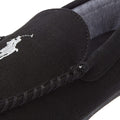 Ralph Lauren Declan Twill Mens Black / Grey Slippers