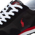 Ralph Lauren Train 85 Mens Black / Red Trainers