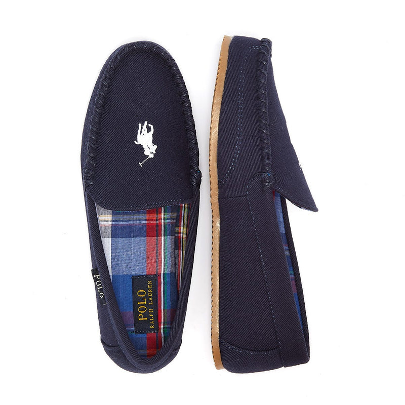 Ralph Lauren Dezi Mens Navy / White Slippers