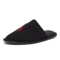 Ralph Lauren Klarence Cotton Mens Black / Red Slippers