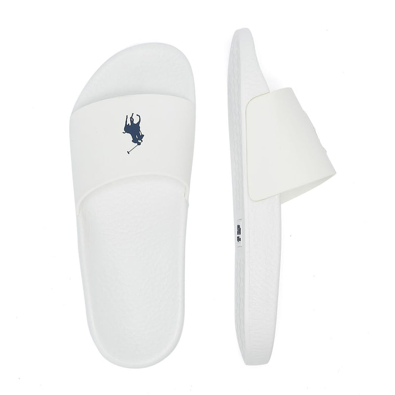Glissades Ralph Lauren Polo Player White / Navy