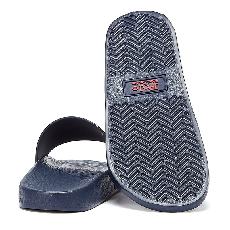Ralph Lauren Polo Player Mens Navy / Red Slides