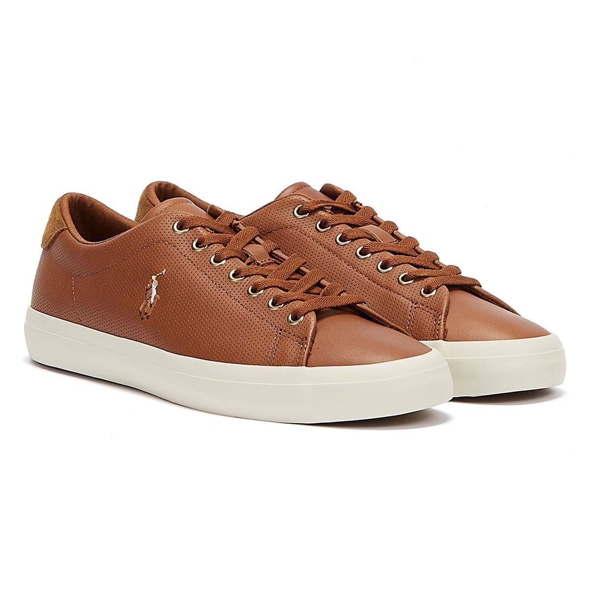 Ralph Lauren Longwood Mens Tan Trainers
