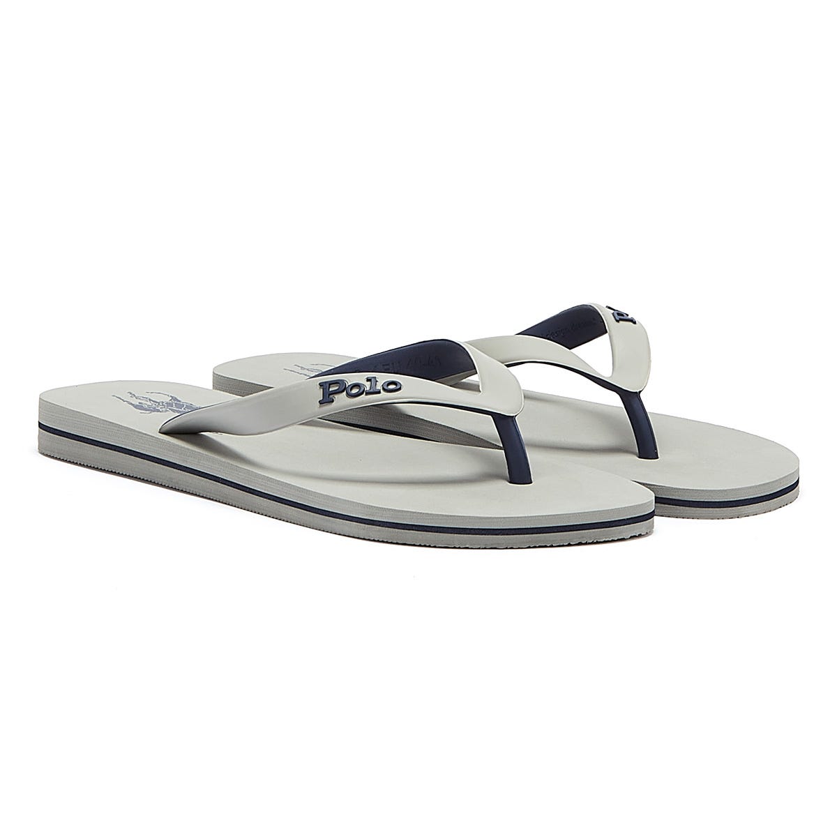 Tong Ralph Lauren Bolt Mens Grey / Newport Navy