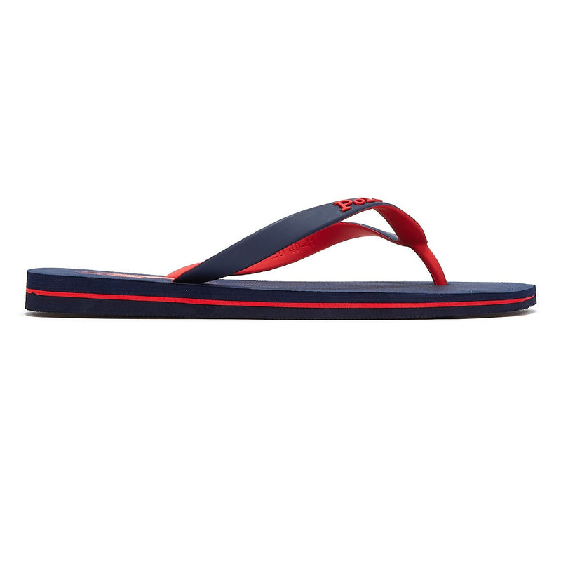 Ralph Lauren Bolt Mens Newport Navy / Red Flip Flop