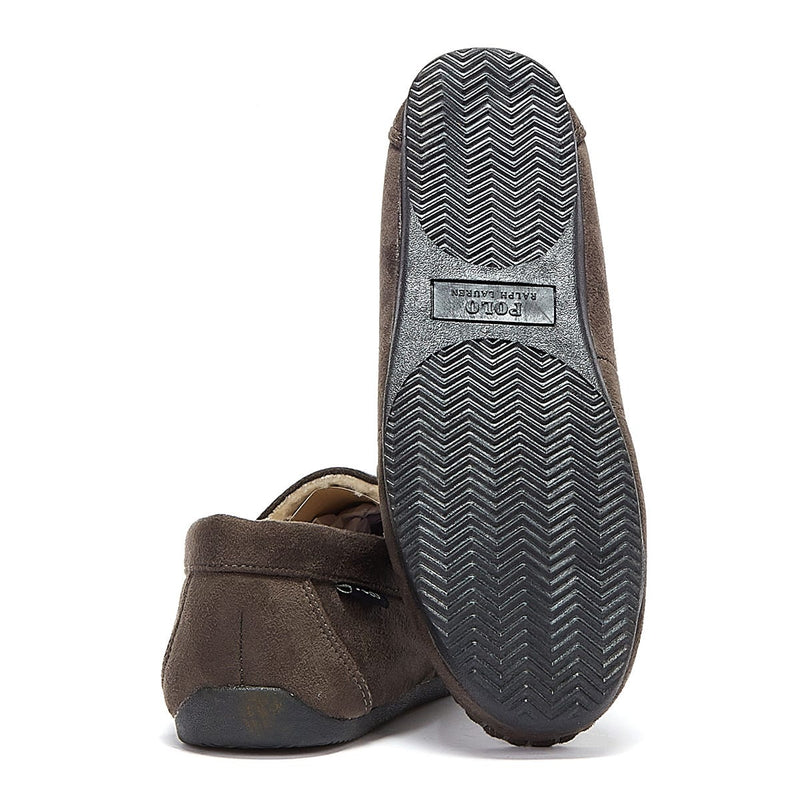 Ralph Lauren Declan Mens Dark Grey Slippers