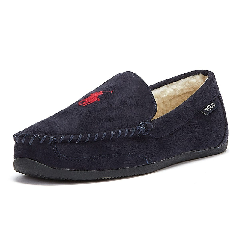 Ralph Lauren Declan Mens Navy Slippers