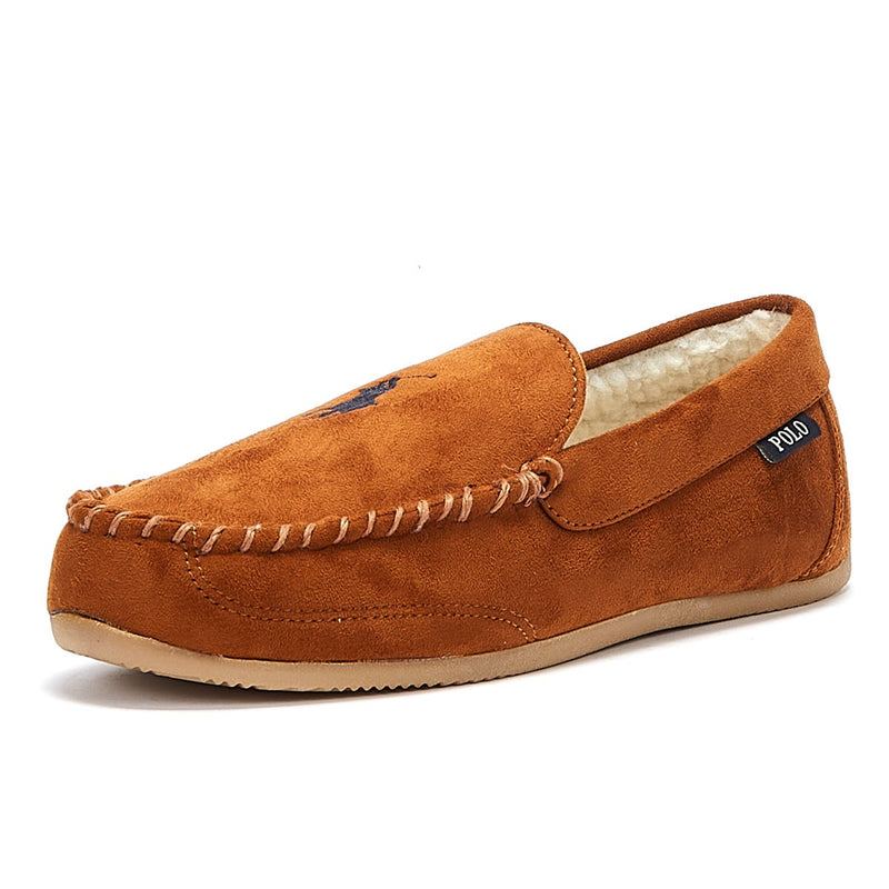 Ralph Lauren Declan Mens Brown Slippers