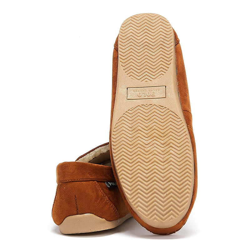 Ralph Lauren Declan Mens Brown Slippers