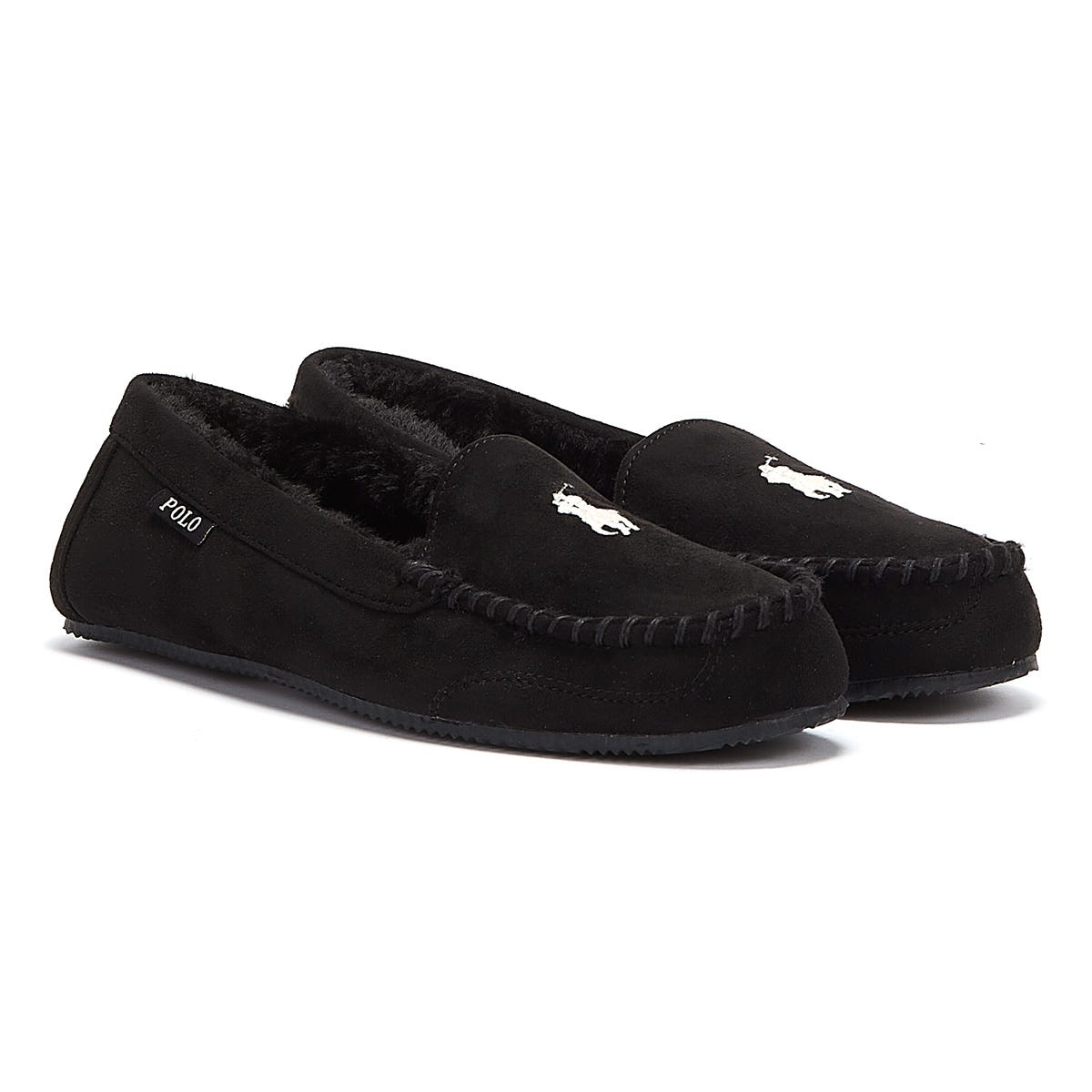 Ralph Lauren Dezi V Womens Black Slippers