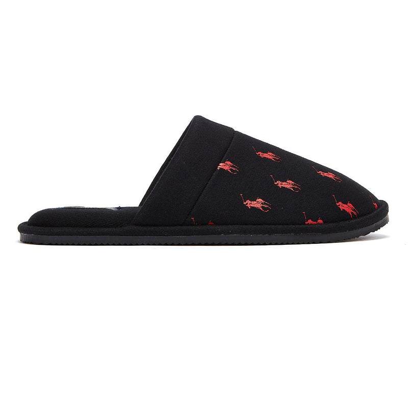 Ralph Lauren Kollin Mens Black Slippers