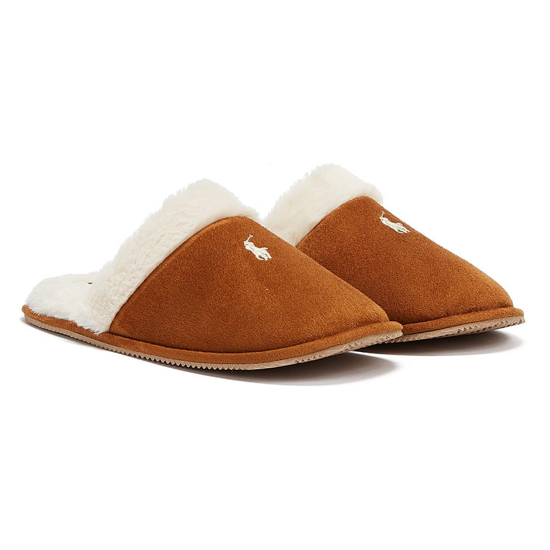 Ralph Lauren Summit Scuff II Womens Brown Slippers
