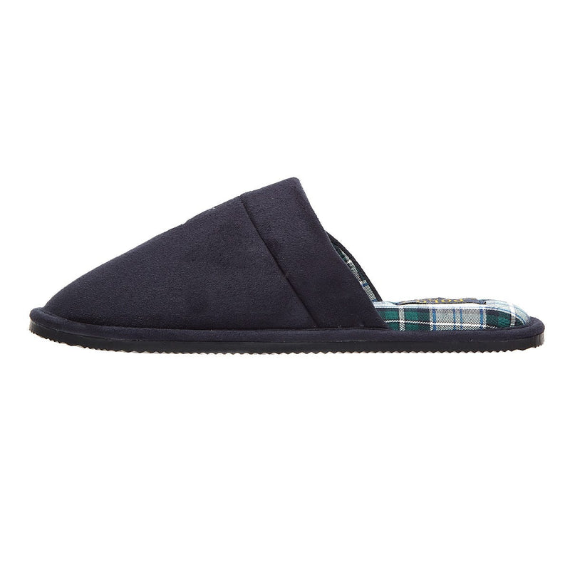 Ralph Lauren Kalrence Microsuede Mens Navy Slippers