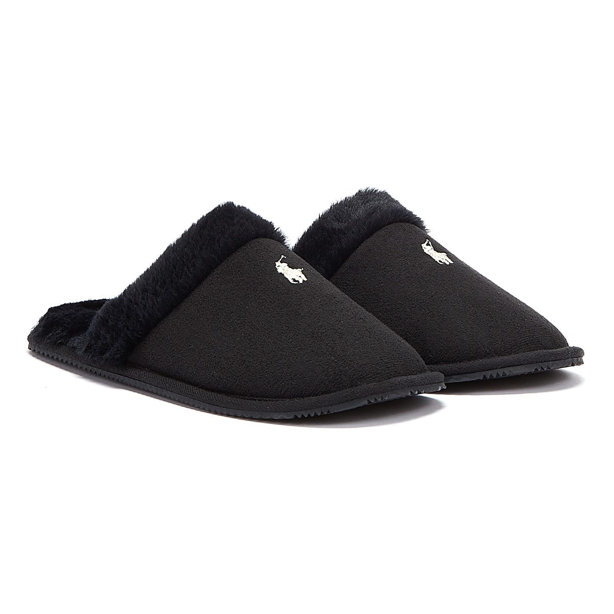 Ralph Lauren Summit Scuff II Womens Black Slippers