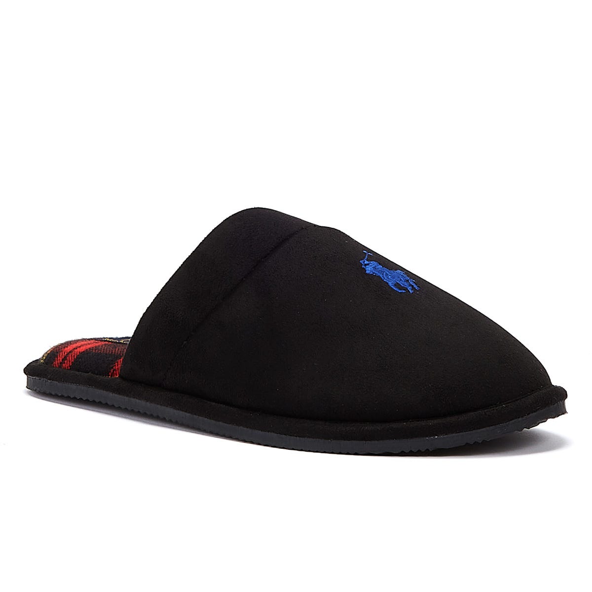 Ralph Lauren Klarence Mens Black/Blue Slippers