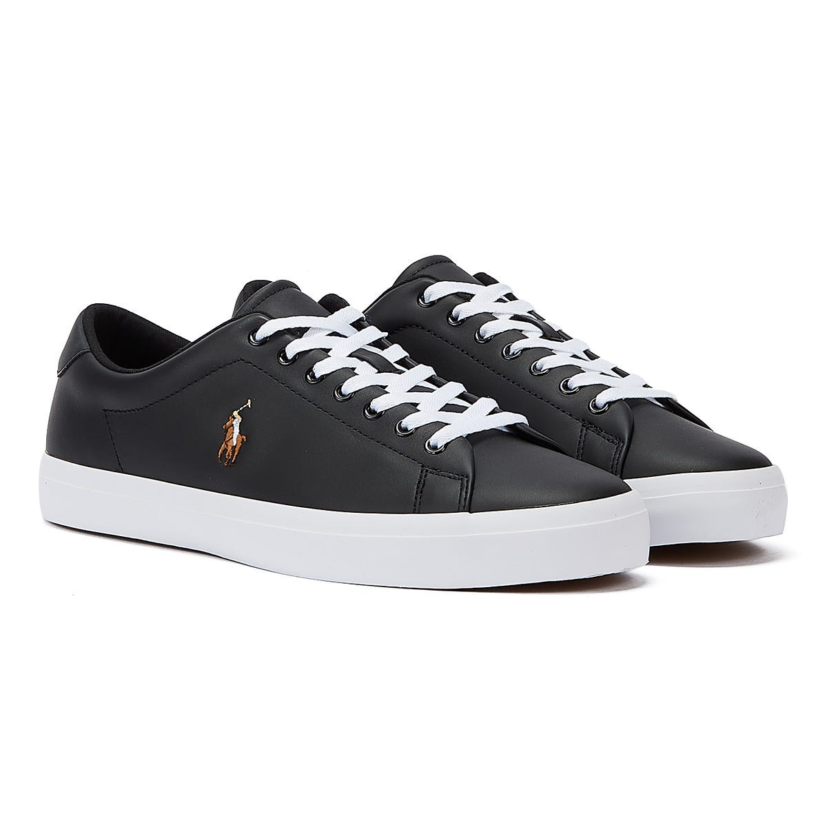 Ralph Lauren Longwood Leather Black Trainers