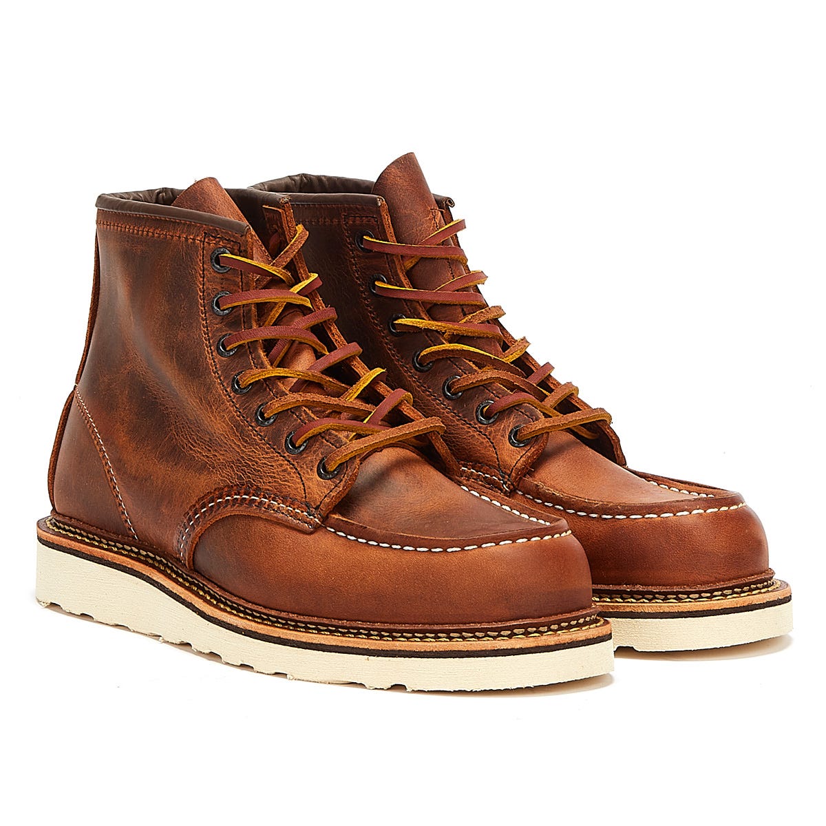 Red Wing Shoes Classic Moc Toe R&amp;T Mens Copper Brown Boots