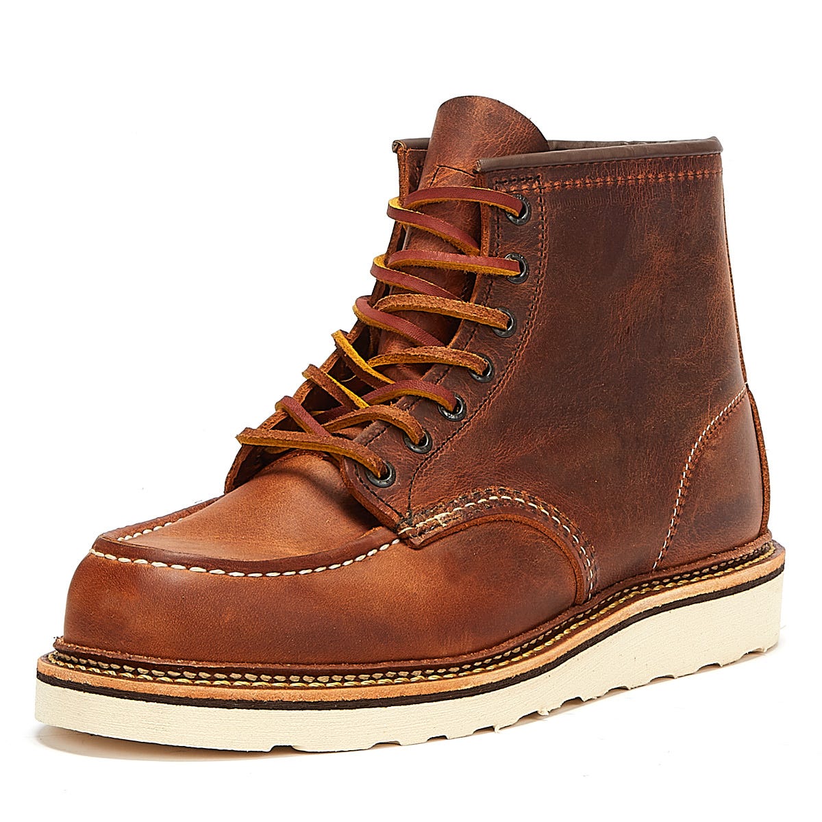 Red Wing Shoes Classic Moc Toe R&amp;T Mens Copper Brown Boots