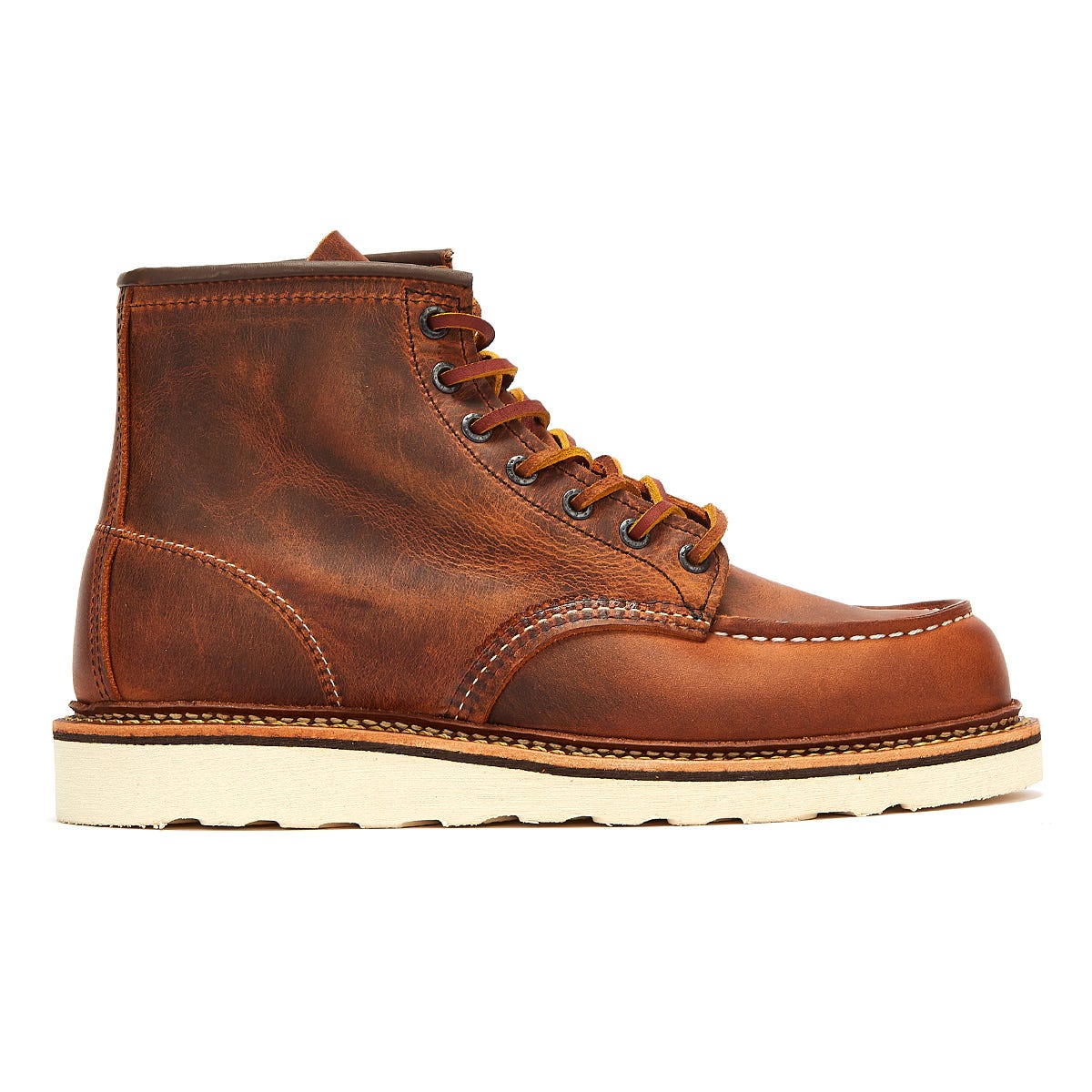 Red Wing Shoes Classic Moc Toe R&amp;T Mens Copper Brown Boots