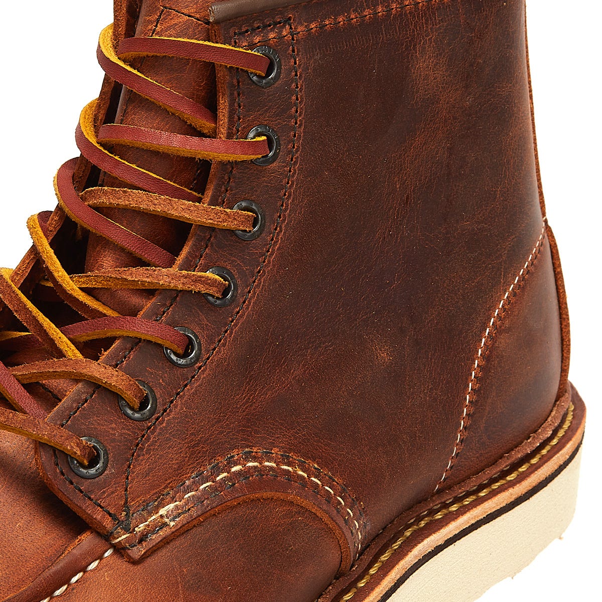 Red Wing Shoes Classic Moc Toe R&amp;T Mens Copper Brown Boots