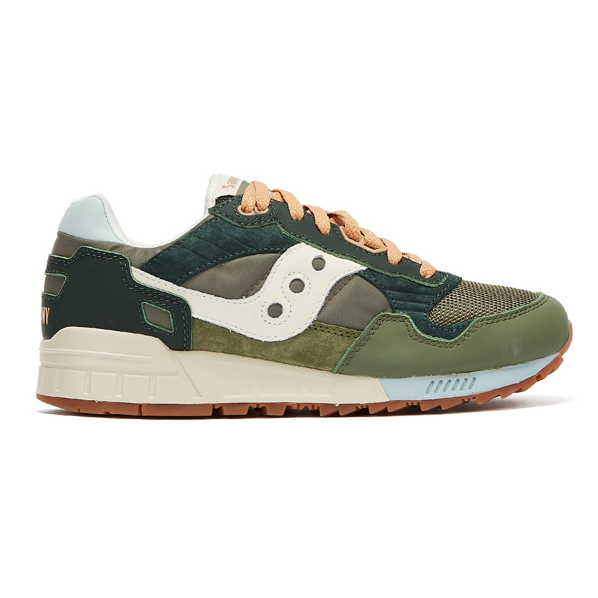 Saucony Shadow 5000 Vintage Mens Dark Green / Tan Trainers