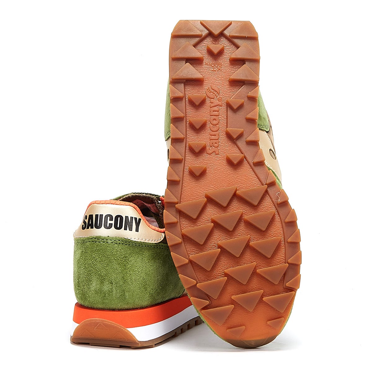 Saucony Jazz 81 Mens Green / Orange Trainers