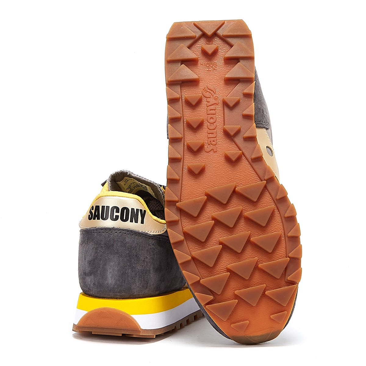 Saucony Jazz 81 Mens Grey / Yellow Trainers
