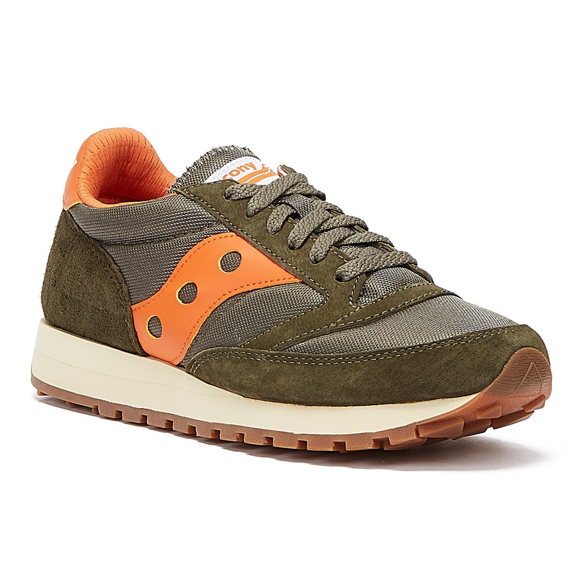 Saucony Jazz 81 Mens Green / Navy / Yellow Trainers