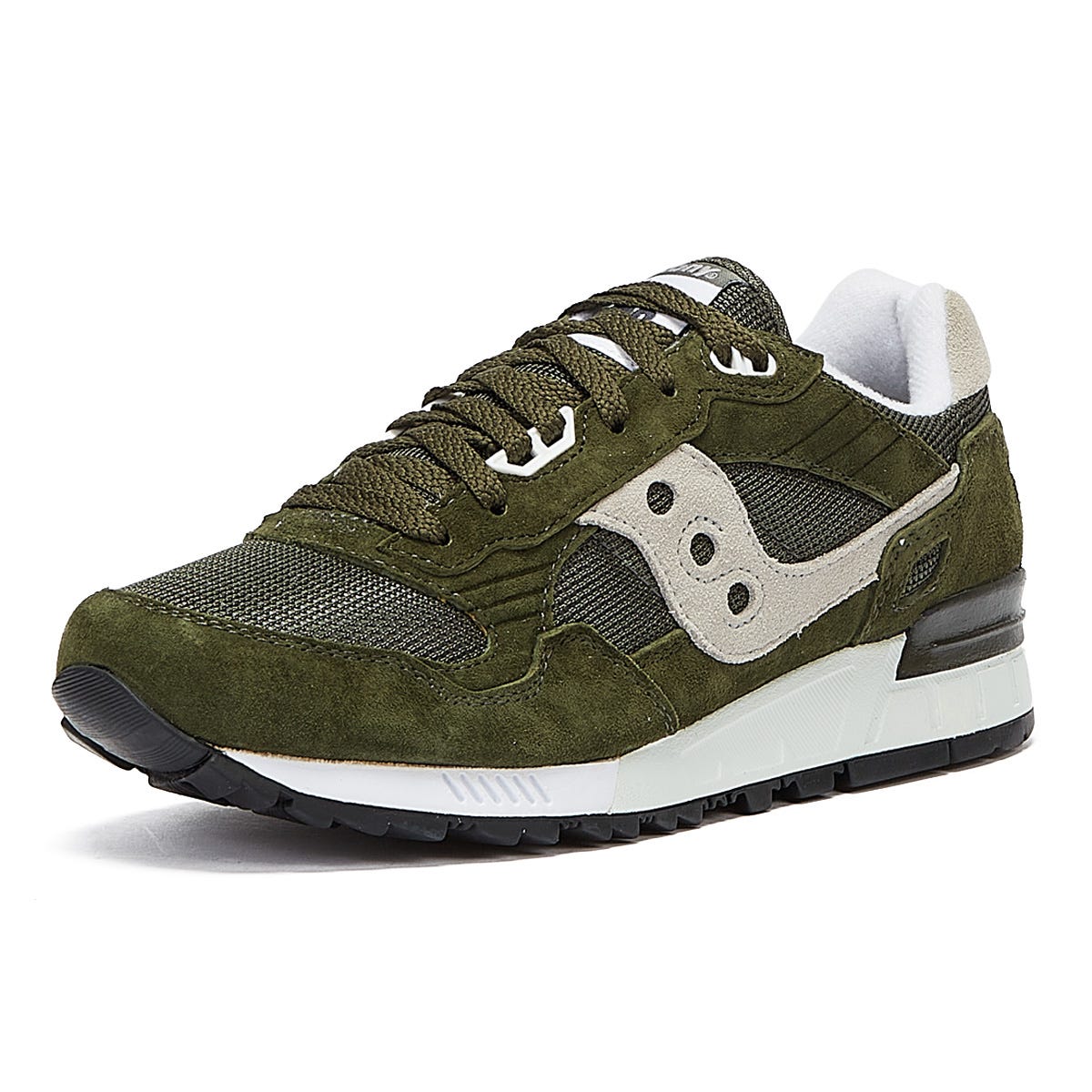 Saucony Shadow 5000 Mens Green / Silver Trainers