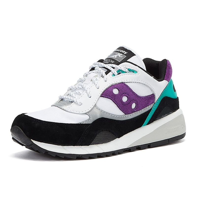 Saucony Shadow 6000 Mens White / Teal / Purple Trainers