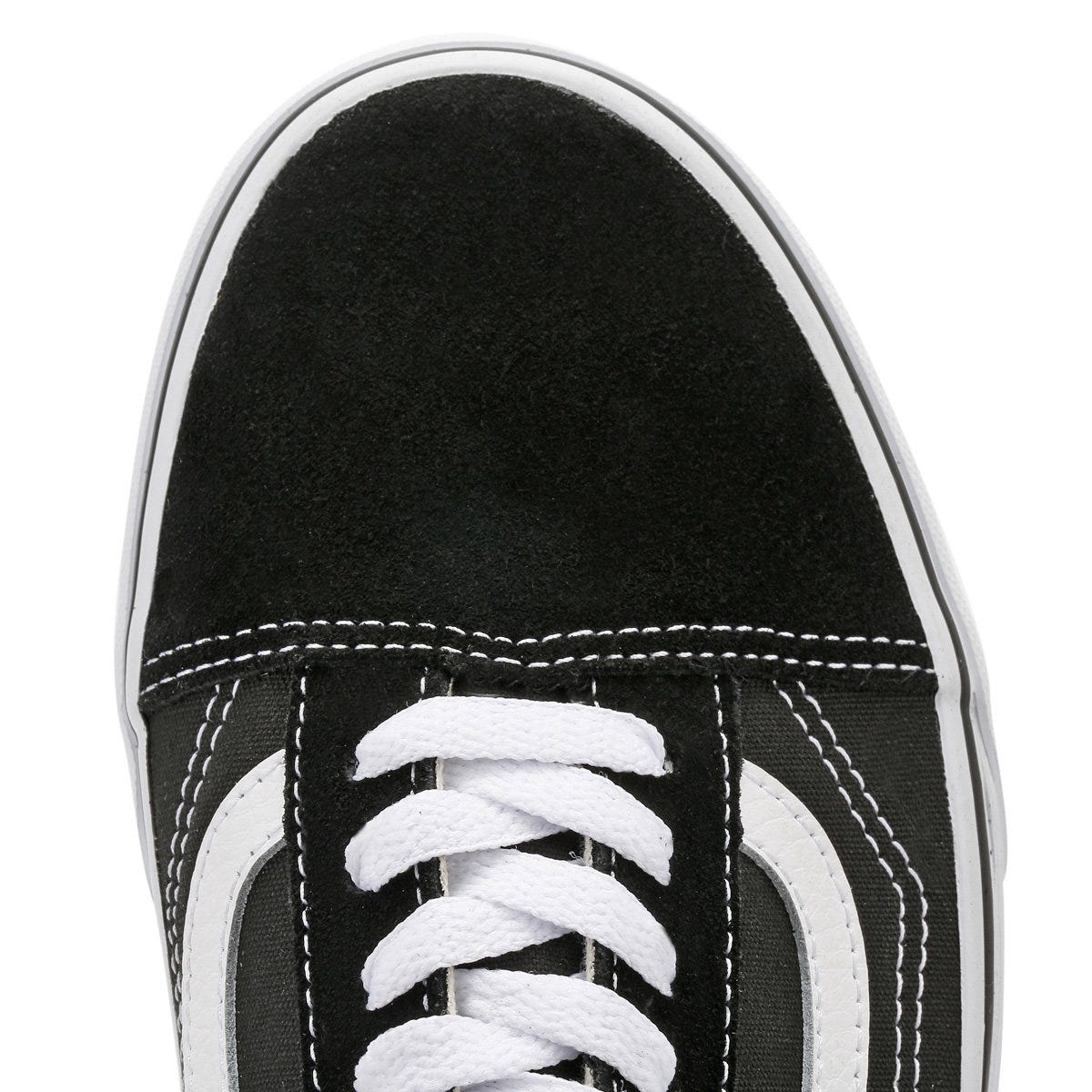 Vans Old Skool Baskets En Toile Noire / Blanche Pour Homme