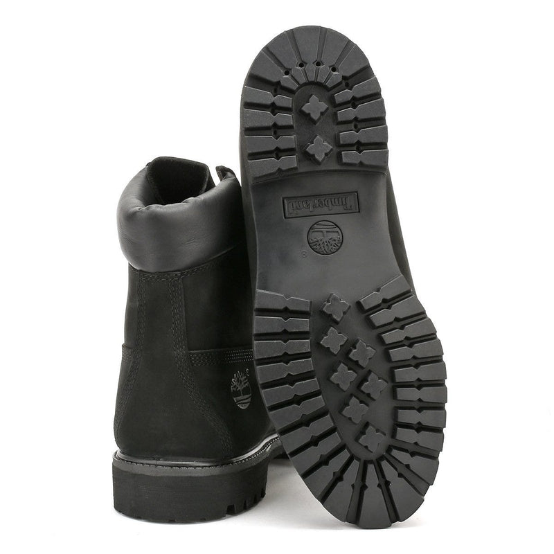 Timberland Bottes Premium 6 Pouces en Cuir Nubuck Noir pour Homme