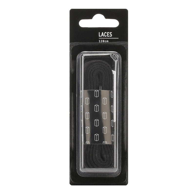 TOWER London Lacets plats noirs (120cm)