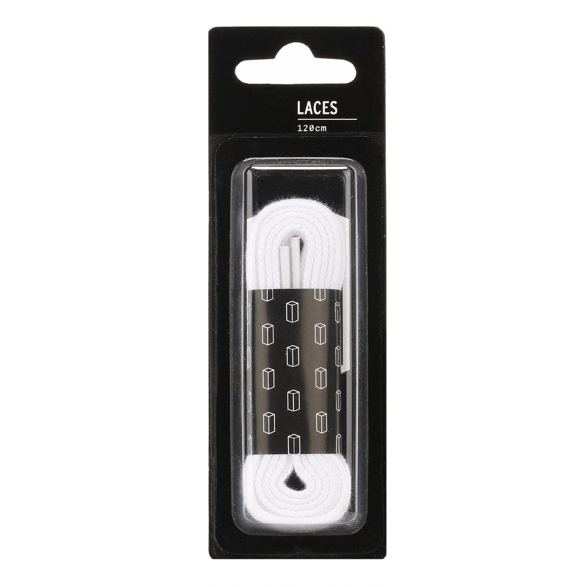 Tower London Lacets plats blancs (120cm)