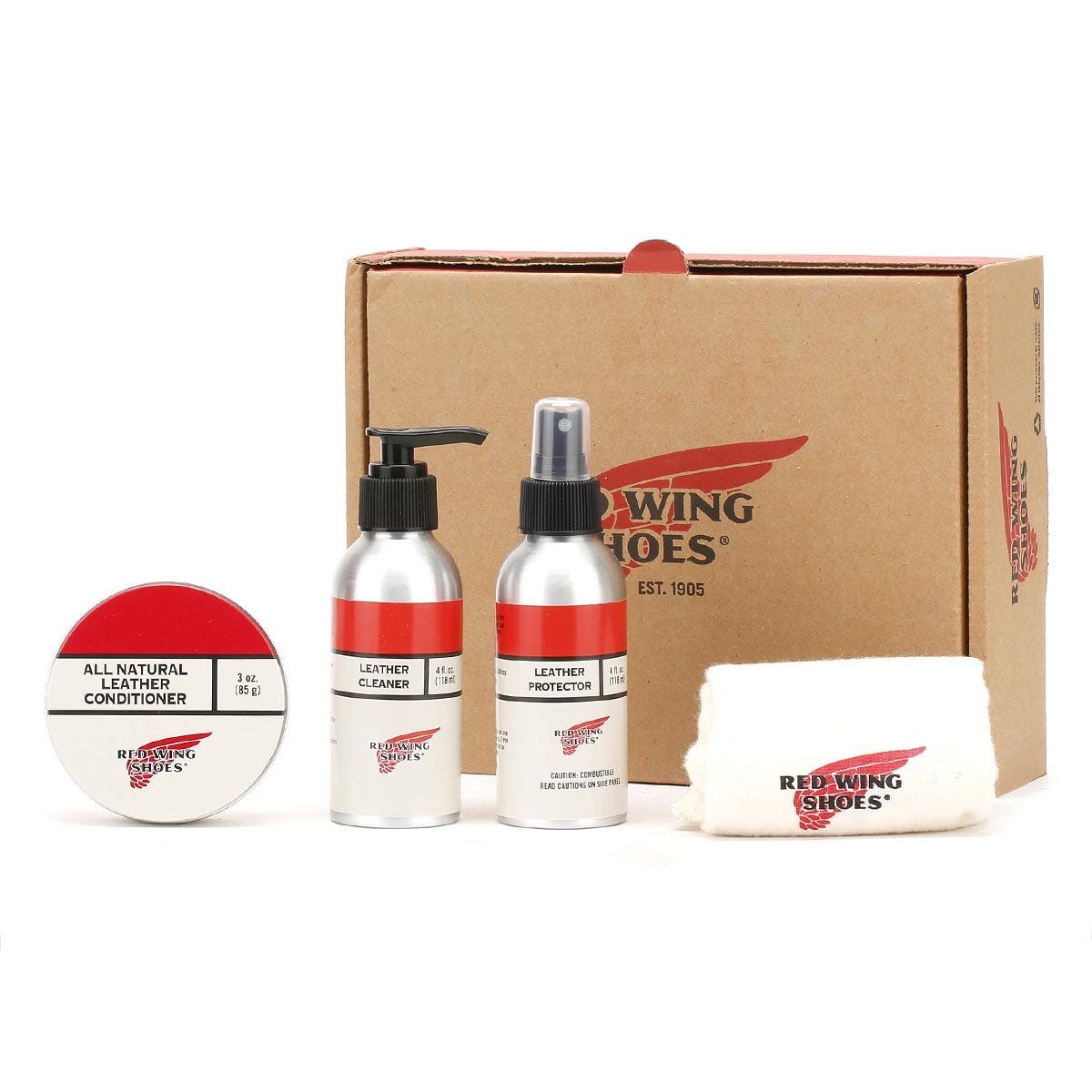 Kit d'entretien du cuir tanné à l'huile Red Wing