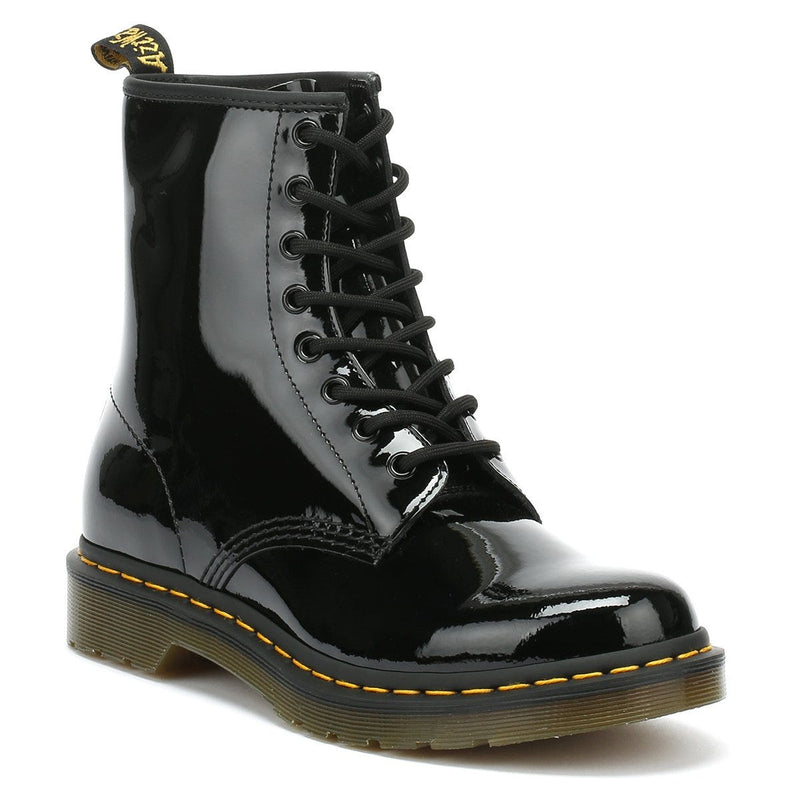 Dr. Martens 1460 Patent Lamper Femme Noir Bottes