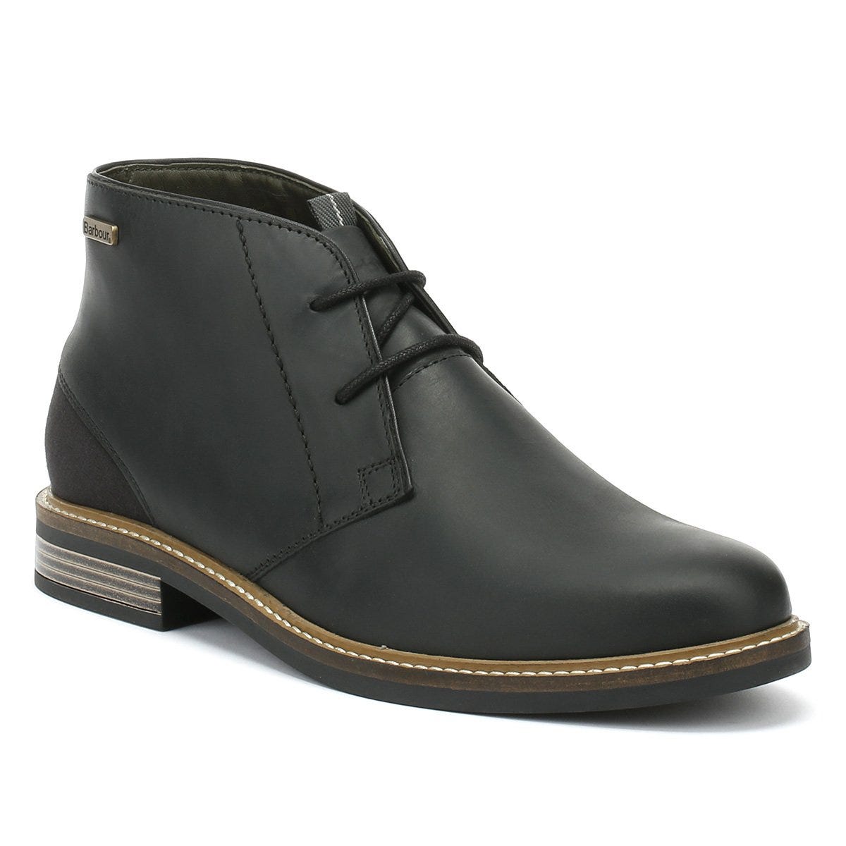 Barbour Readhead Bottes Noires En Cuir Pour Hommes