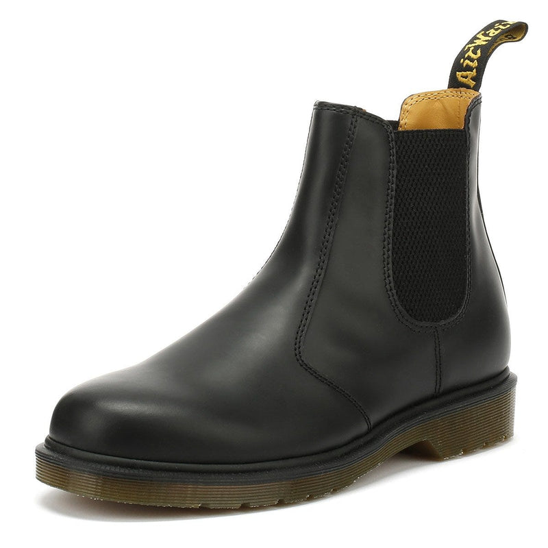 Dr. Martens 2976 Homme Noir Leather Chelsea Bottes