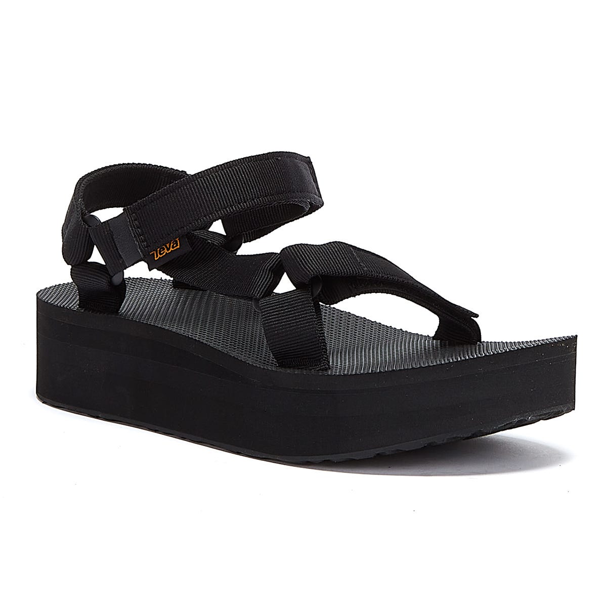 Teva Sandales universelles à plateforme noires pour femmes