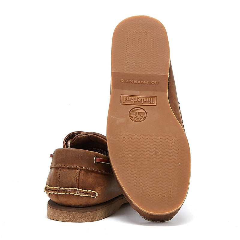 Timberland Classic Boat Full Grain Mens Medium Brown Shoes