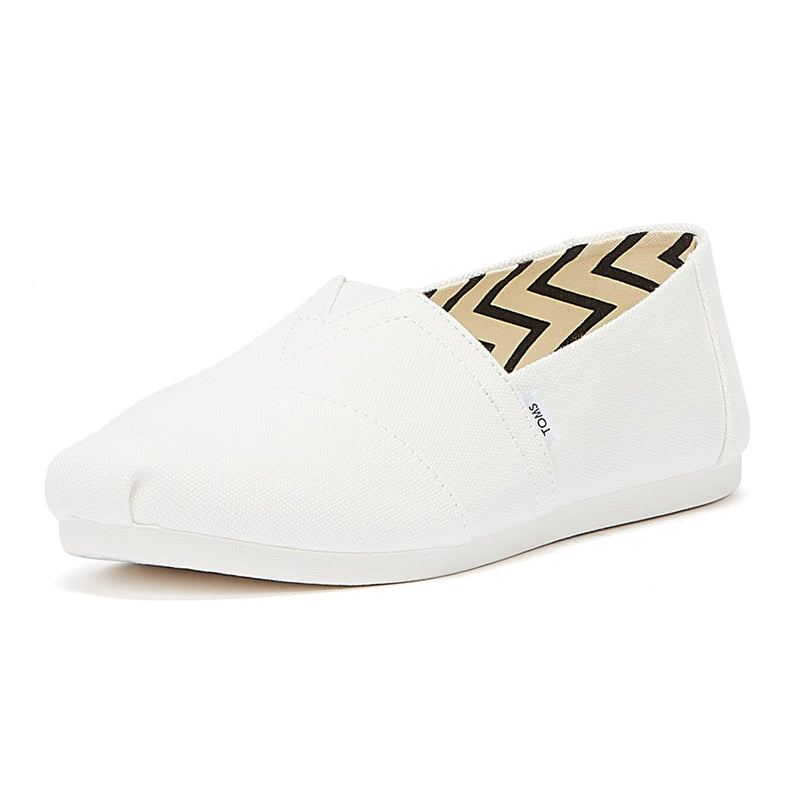 TOMS Alpargata Cotton Canvas Womens White Espadrilles