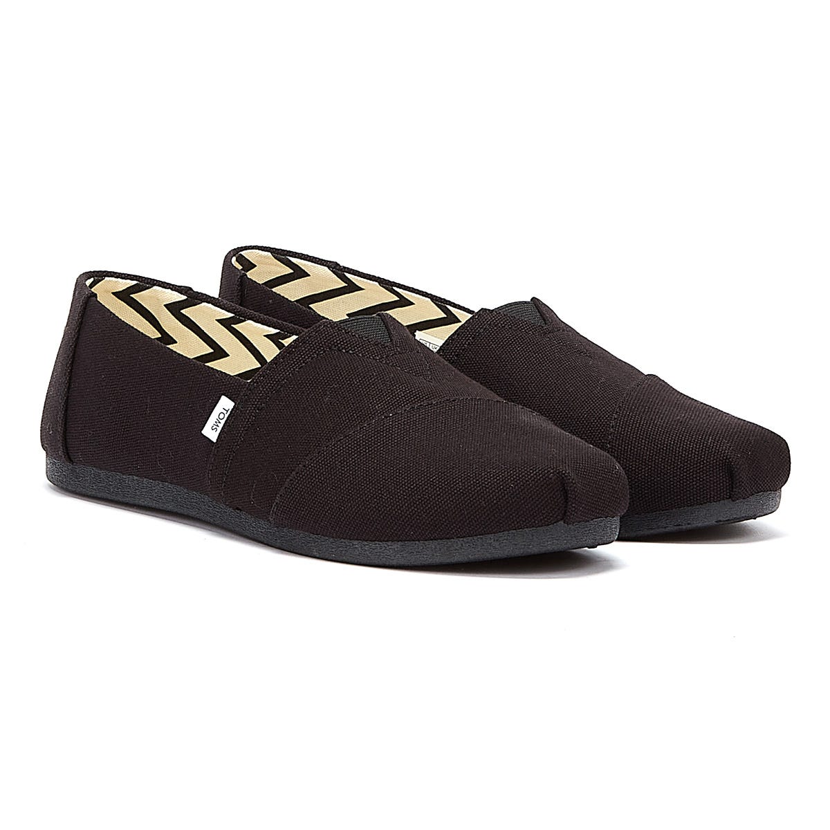 TOMS Alpargata Cotton Canvas Womens Noir / Noir Espadrilles