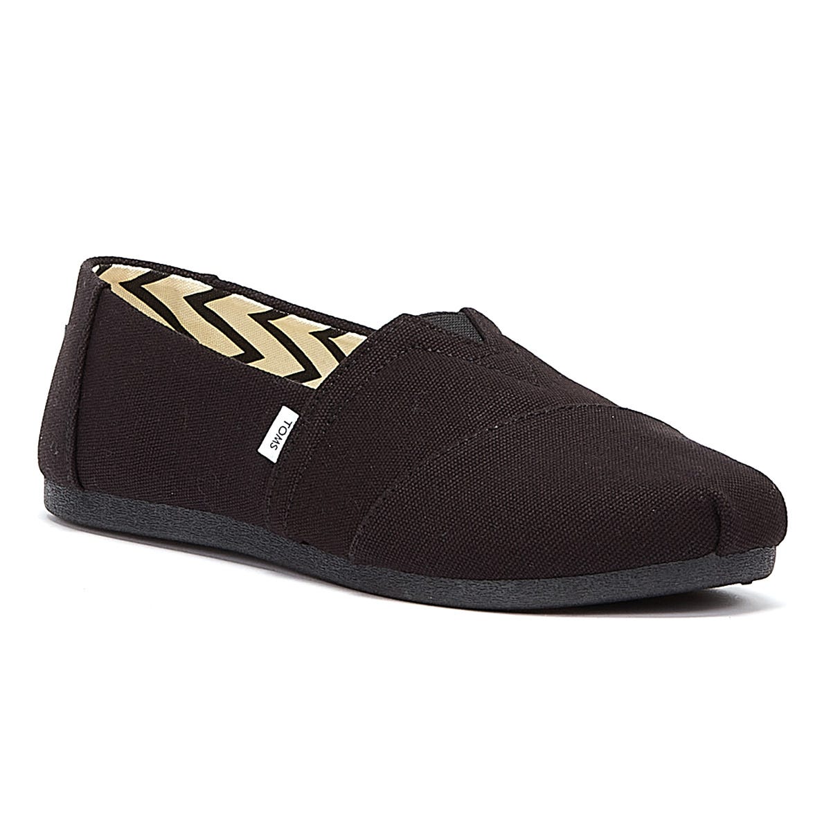 TOMS Alpargata Cotton Canvas Womens Noir / Noir Espadrilles