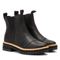 TOMS Dakota Leather Womens Black Boots
