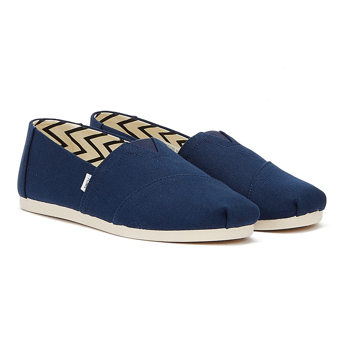 Espadrilles TOMS Alpargata Cotton Canvas pour hommes bleu marine